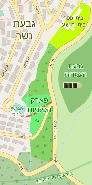 Kalaniot park in Nesher map.svg