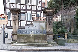 Karmelitenplatz, Brunnen Bamberg 20171229 001