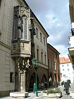 Gothic oriel window, Karolinum, Charles University, Prague (c.1380)