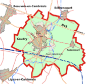 Gebiet von Caudry 1914 - 2000