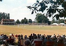 Kent v Surrey at Mote Park in 1973 Kent v Surrey - Mote Park Maidstone 1973 (geograph 2805261).jpg