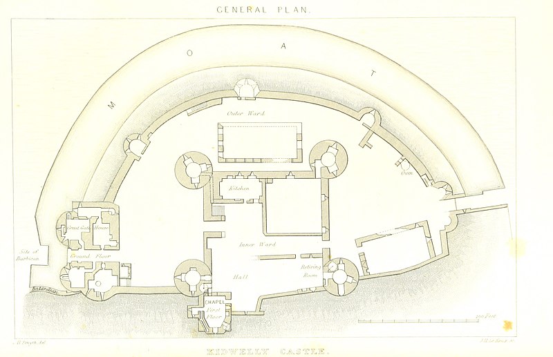 File:Kidwelly Castle - Floor plan (11039348634).jpg
