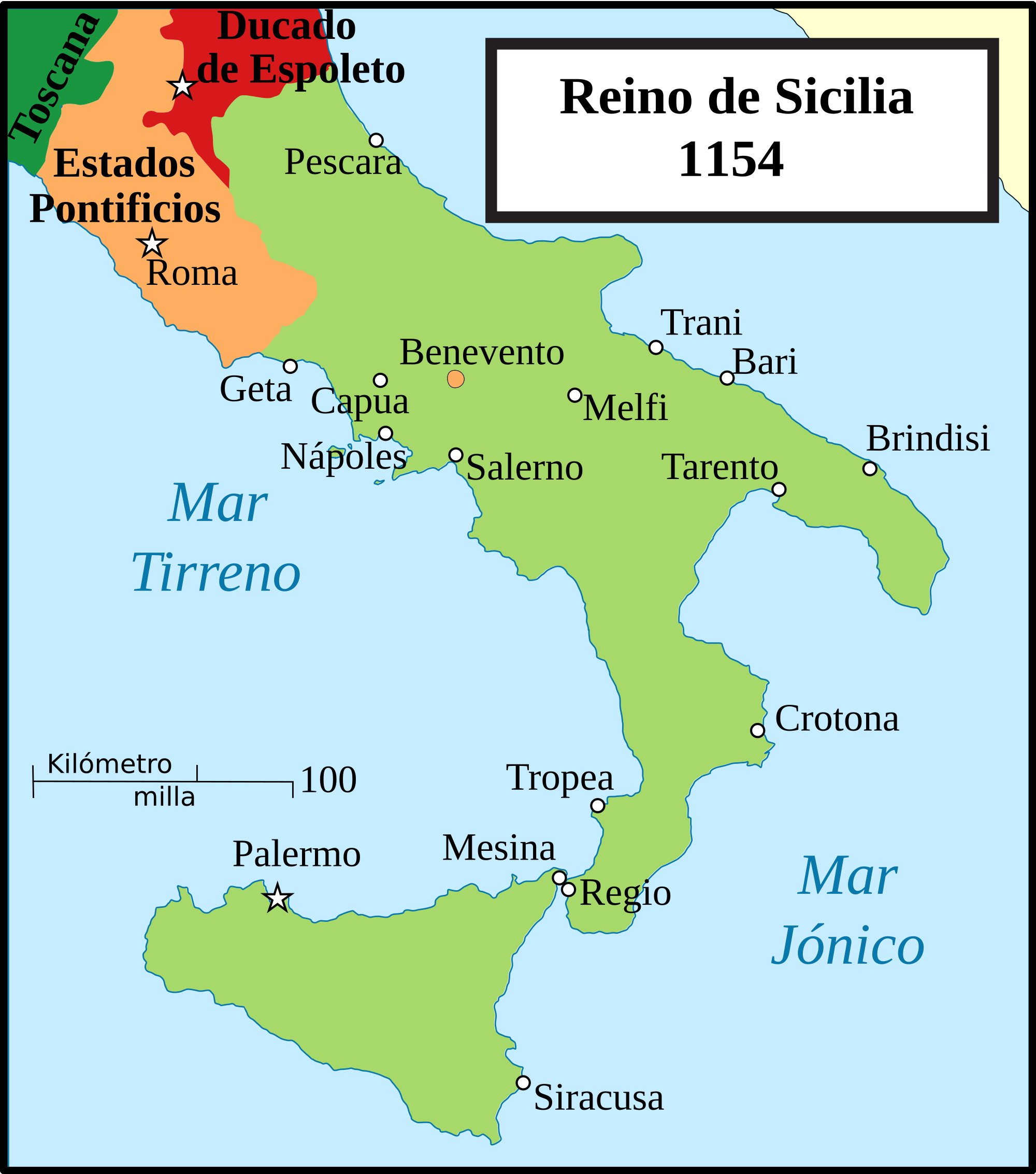Kingdom of Sicily FileKingdom of Sicily 1154essvg Wikimedia Commons