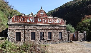 Former mineral water spring Bellthal Moselsprudel, Kobern-Gondorf, Germany.