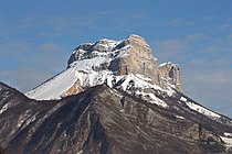 La Dent de Crolles enneigée