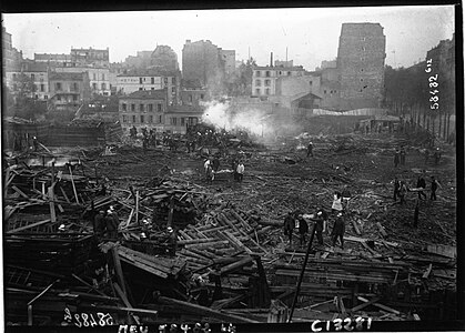 La catastrophe de la rue de Tolbiac le 20 octobre 1915.