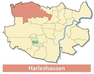 Location of Harleshausen in Kassel