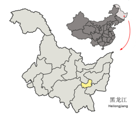 Kaart van Qitaihe