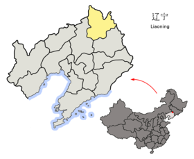 Localisation de Tieling shi