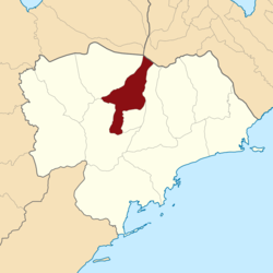 Peta lokasi Kecamatan Tombatu Utara