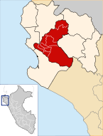 Location of the province Piura in Piura.svg