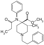 Structural formula of lofentanil