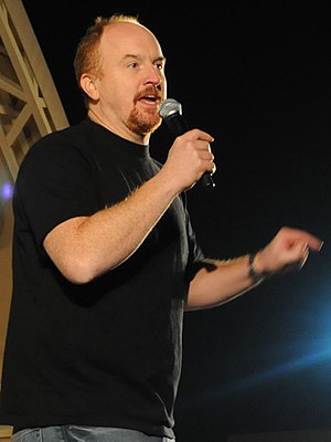 Comedian Louis C.K. performs for servicemember...