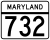 Marker Route 732 din Maryland