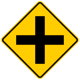 Zeichen W1-1 Gewöhnliche Straßenkreuzung