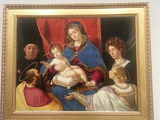 <i>Casotti Madonna</i> Painting by Andrea Previtali