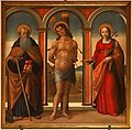 Maestro di marradi, s.. Sebastiano, Antonio Abate e Lucia, 1475-1500 ca. 01.jpg