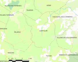 Mapa obce Quintillan