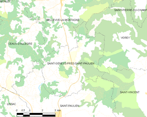 Poziția localității Saint-Geneys-près-Saint-Paulien