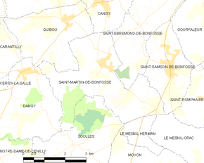 Poziția localității Saint-Martin-de-Bonfossé
