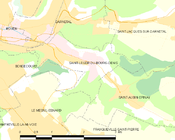 Saint-Léger-du-Bourg-Denis所在地圖 ê uī-tì