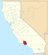 Map of California highlighting Ventura County.svg