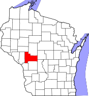 Map of Wisconsin highlighting Jackson County.svg