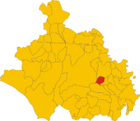 Locatie van Canepina in Viterbo (VT)