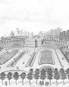 Haven ved Marienlyst efter Jardins omlægning o. 1760