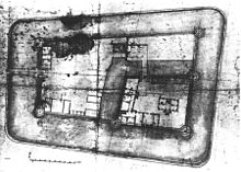 Marientraut Castle, Hanhofen (layout plan of 1720) Marientraut Plan.jpg