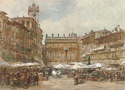 Painting of Verona by Samuel John Hodson