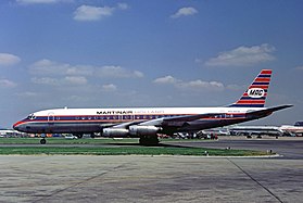 Un Douglas DC-8 de Martinair, similaire à celui impliqué dans l'accident