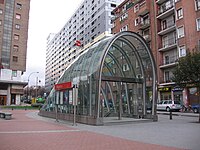 Bagatza station fosterito
and signage Metro bilbao bagatza.jpg