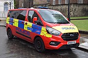 2020 Ford Transit minibus ARV attached to the Parliamentary and Diplomatic Protection Group, a subdivision of the Protection Command