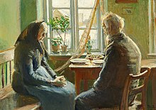 The grace by Michael Ancher, 1919 Michael Ancher - Bordbon - 1919.jpg