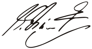 Unterschrift von Michael Schumacher