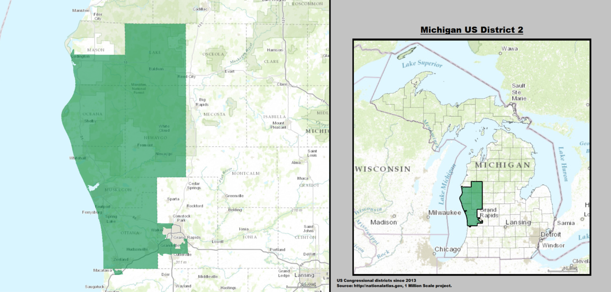 Michigans 2nd Congressional District Wikipedia 