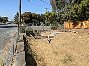 Into the culvert at Fairway Drive