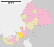 Mihama en la prefectura de Fukui Ja.svg