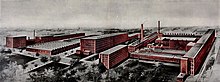 Pabrik-pabrik dan kantor-kantor Farr Alpaka Perusahaan pada tahun 1912 (Holyoke, Massachusetts).jpg