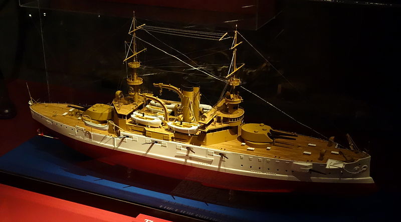 File:Model of the First Battleship Wisconsin, built 1896-1901 - Wisconsin Veterans Museum - DSC02956.JPG