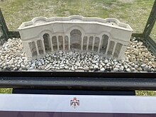 Small model of the Nymphaeum in front of the site, 2024 Model of the Nymphaeum in Amman, 2024.jpg