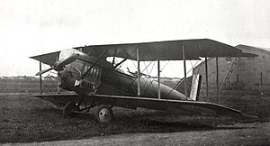 Morane-Saulnier ANL Frantsiya Birinchi Jahon urushi Liberty 400hp dvigateli (oldingi) .jpg ikki o'rindiqli qiruvchi prototipi