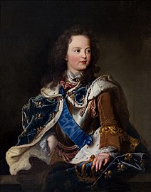 Portrait de Louis XV enfant d'après Hyacinthe Rigaud