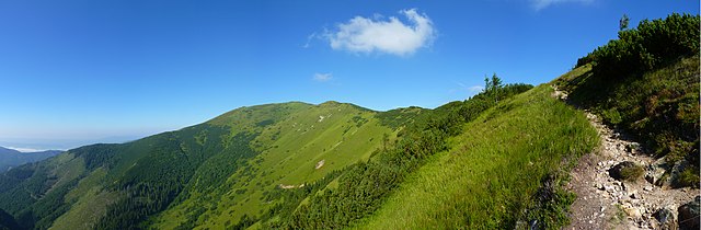 Image: Nízké Tatry, panorama (hřeben vrcholu Králička) (2)