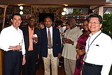 Eustace (second from left) with Ma Ying-jeou NDP members with Ma.jpg