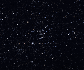 Otevřená hvězdokupa NGC 4609 zobrazená v programu Stellarium. Autor: Roberto Mura