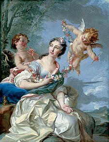 Luisa Diana Orleánská jako Venuše, Noël-Nicolas Coypel, 1731