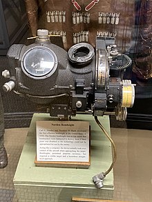Norden bombsight display in the Soldiers and Sailors Memorial Hall and Museum in Pittsburgh, Pennsylvania