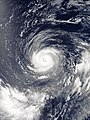 Image 5 Typhoon Noru Photograph credit: NASA; edited by Meow Typhoon Noru was the second-longest lasting tropical cyclone of the northwest Pacific Ocean on record. The fifth named storm of the 2017 Pacific typhoon season, it formed on July 19 and reached peak intensity on July 31 with 175 km/h (110 mph) 10-minute sustained winds. By this time, as shown in this satellite image, the typhoon was located south of Iwo Jima, and had taken on annular characteristics, with a symmetric ring of deep convection surrounding a 30 km (19 mi) well defined eye and fairly uniform cloud top temperatures. Traveling northwestward over an area of low ocean heat content, the eye became enlarged and ragged as the system weakened. By the time Noru made landfall over Wakayama Prefecture, Japan, on August 7, it had been downgraded to a severe tropical storm. It then dissipated over the Sea of Japan on August 9 as an extratropical cyclone. More selected pictures